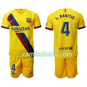 Camisolas de Futebol FC Barcelona Ivan Rakitic 4 Criança Equipamento Alternativa 2019/20 Manga Curta